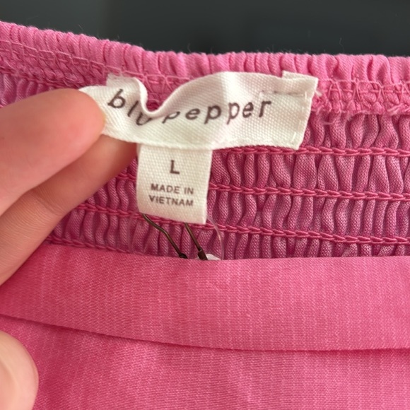 Pink Ruffled Women's Dress - Picture 5 of 5